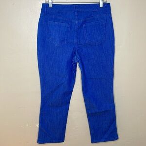 SUSAN GRAVER Jeans Blue Straight Leg 5 Pocket Stretchy Ankle Denim 6P